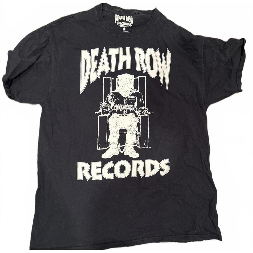 Death Row Records Black Graphic T-Shirt